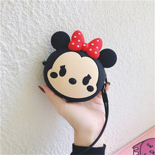 Load image into Gallery viewer, Q UNCLE Cartoon Coin Purse Girls Purse Kawaii Mini Wallet Chain Zipper Silicone Headphone Key Storage Bag Mini Crossbody Bag