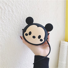 Load image into Gallery viewer, Q UNCLE Cartoon Coin Purse Girls Purse Kawaii Mini Wallet Chain Zipper Silicone Headphone Key Storage Bag Mini Crossbody Bag