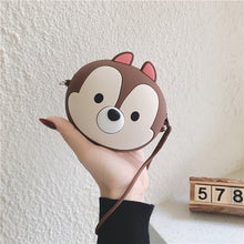 Load image into Gallery viewer, Q UNCLE Cartoon Coin Purse Girls Purse Kawaii Mini Wallet Chain Zipper Silicone Headphone Key Storage Bag Mini Crossbody Bag