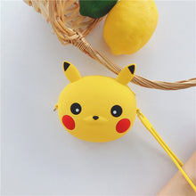 Load image into Gallery viewer, Q UNCLE Cartoon Coin Purse Girls Purse Kawaii Mini Wallet Chain Zipper Silicone Headphone Key Storage Bag Mini Crossbody Bag