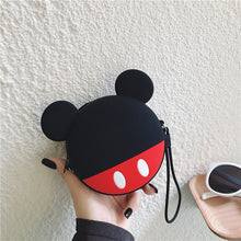 Load image into Gallery viewer, Q UNCLE Cartoon Coin Purse Girls Purse Kawaii Mini Wallet Chain Zipper Silicone Headphone Key Storage Bag Mini Crossbody Bag