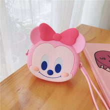 Load image into Gallery viewer, Q UNCLE Cartoon Coin Purse Girls Purse Kawaii Mini Wallet Chain Zipper Silicone Headphone Key Storage Bag Mini Crossbody Bag