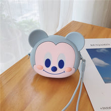 Load image into Gallery viewer, Q UNCLE Cartoon Coin Purse Girls Purse Kawaii Mini Wallet Chain Zipper Silicone Headphone Key Storage Bag Mini Crossbody Bag