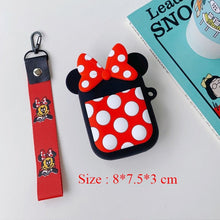 Load image into Gallery viewer, Q UNCLE Cartoon Coin Purse Girls Purse Kawaii Mini Wallet Chain Zipper Silicone Headphone Key Storage Bag Mini Crossbody Bag